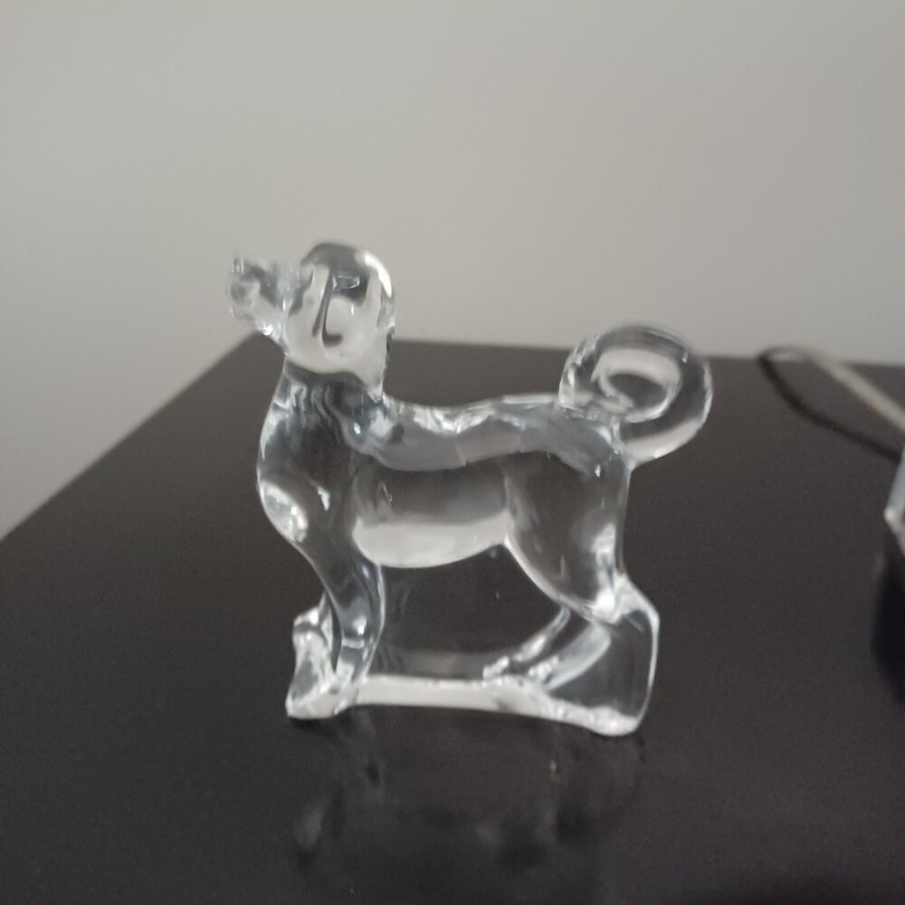Baccarat France crystal Dog